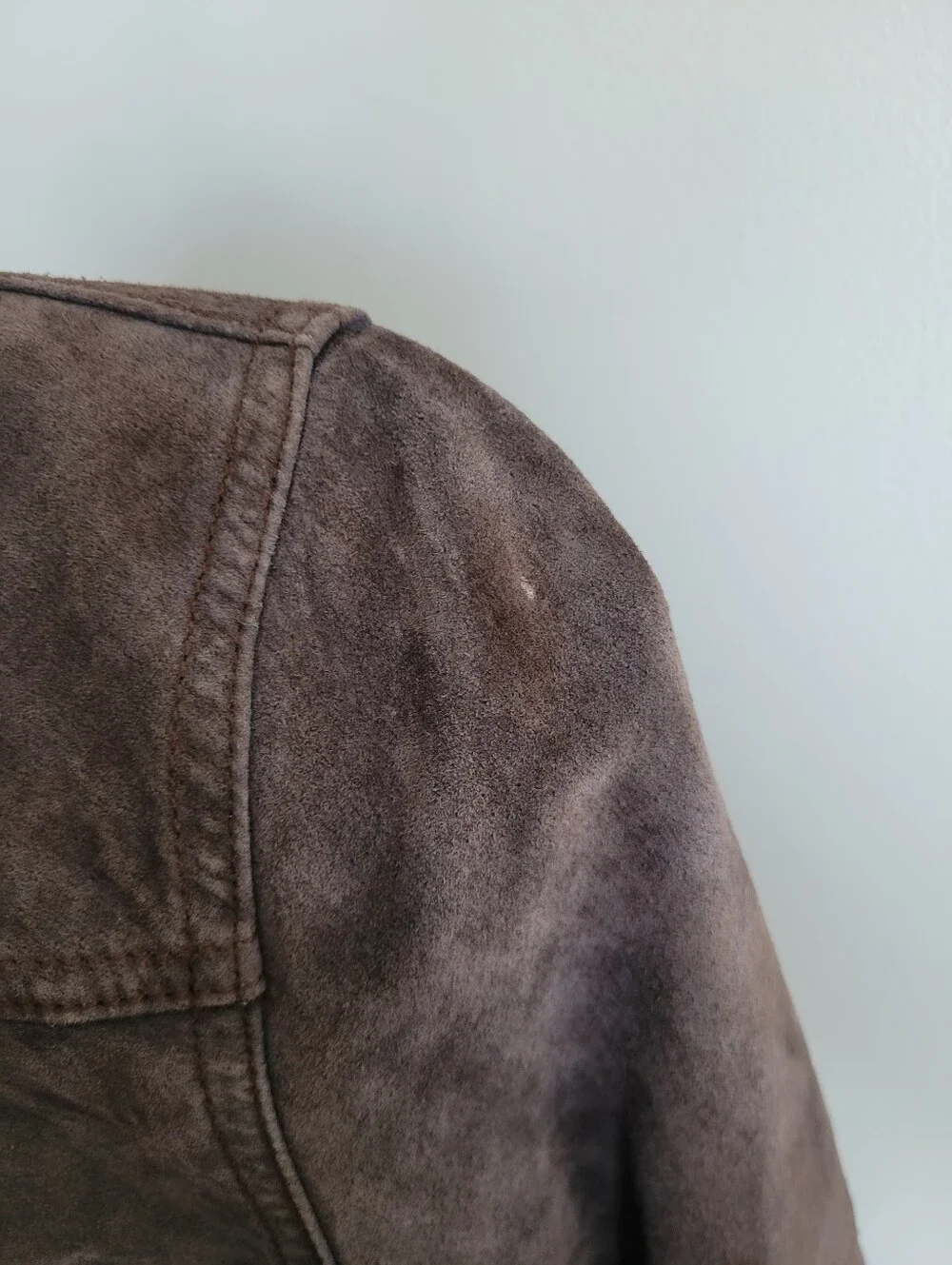 Bebe Vintage Suede Snap Button Jacket Size XS